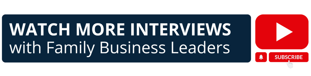 Family Business Succession Planning Banner to promote more interviews on YouTube